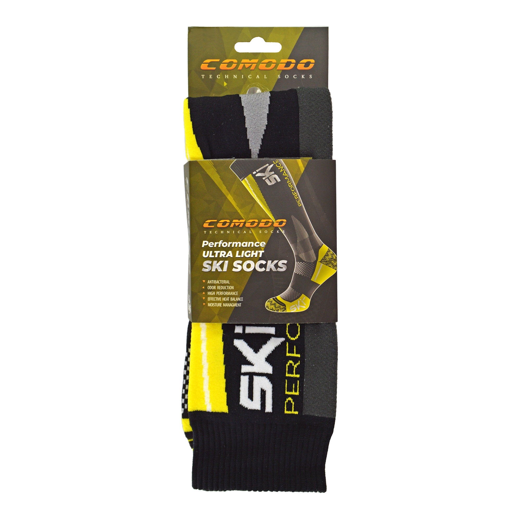 1 Pack Men's & Ladies Lightweight Anatomical Ski Socks