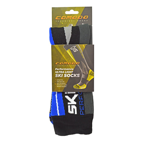 1 Pack Men's & Ladies Lightweight Anatomical Ski Socks