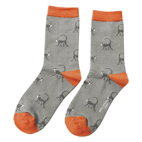 1 Pack Ladies Novelty Monkey Bamboo Socks