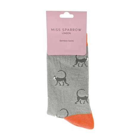 1 Pack Ladies Novelty Monkey Bamboo Socks
