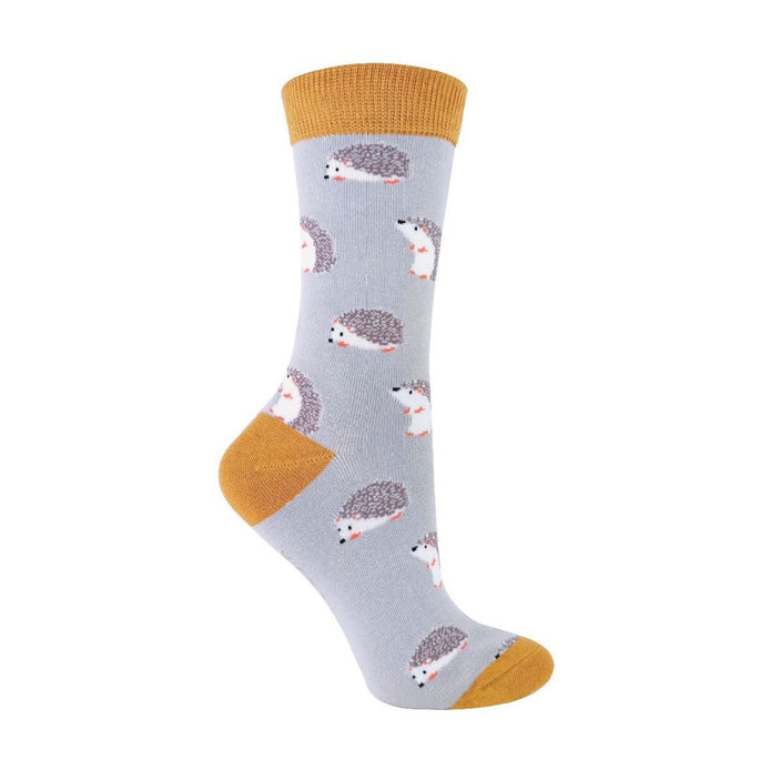 1 Pack Ladies Novelty Hedgehog Bamboo Socks