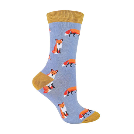 1 Pack Ladies Novelty Fox Bamboo Socks