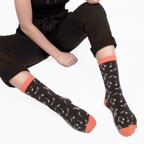 1 Pack Ladies Novelty Patterned Bamboo Socks