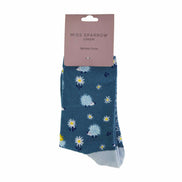 1 Pack Ladies Novelty Hedgehog Bamboo Socks
