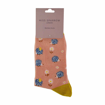 1 Pack Ladies Novelty Hedgehog Bamboo Socks