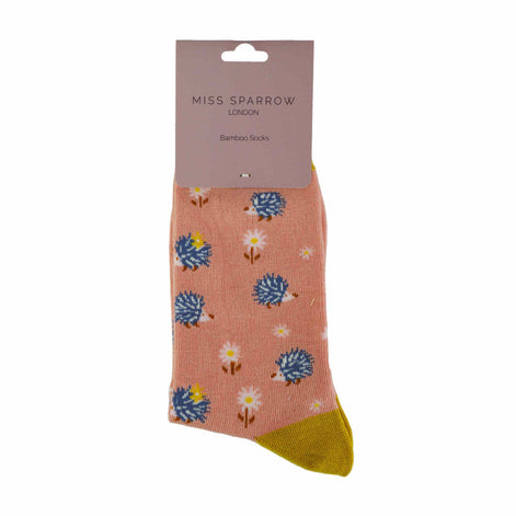 1 Pack Ladies Novelty Hedgehog Bamboo Socks