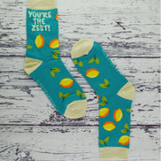 1 Pack Ladies Novelty Light Green Avocado Bamboo Socks