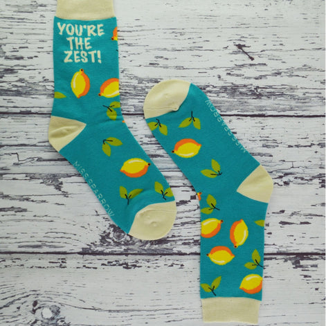 1 Pack Ladies Novelty Light Green Avocado Bamboo Socks