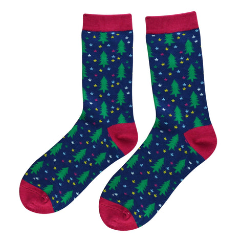 1 Pack Ladies Novelty Christmas Sausage Dog Bamboo Socks