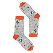 Ladies Retro Music Novelty Patterned Bamboo Socks