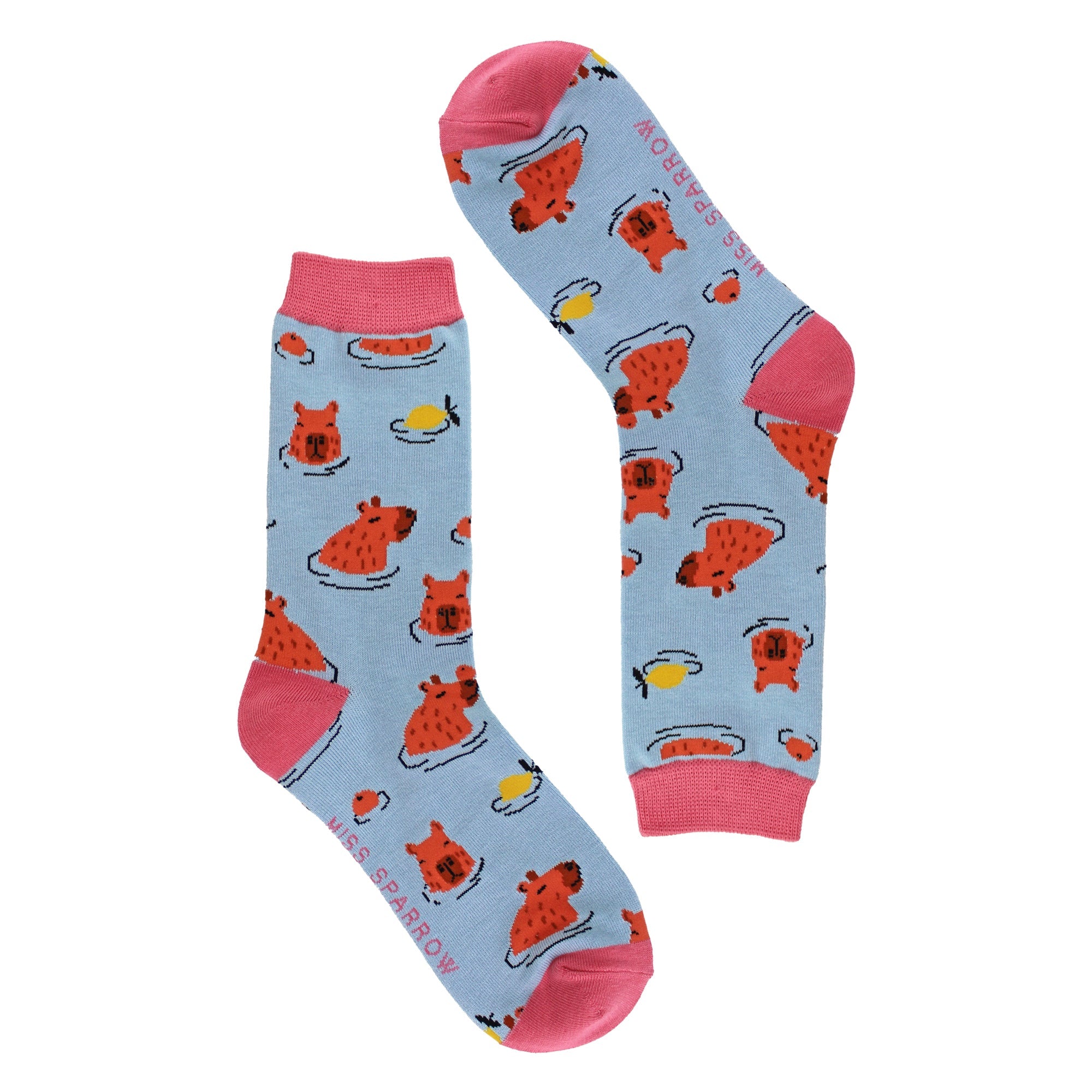 Ladies Capybara Novelty Patterned Bamboo Socks