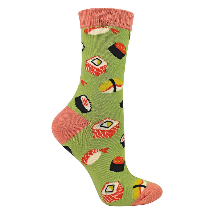 Ladies Sushi Novelty Patterned Bamboo Socks