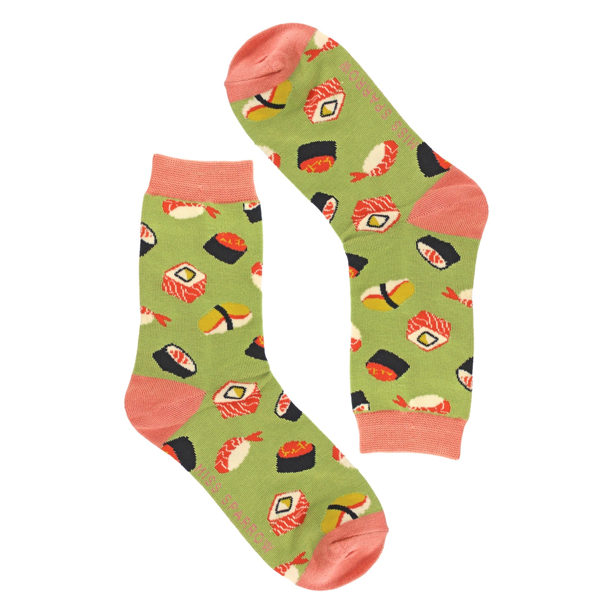 Ladies Sushi Novelty Patterned Bamboo Socks