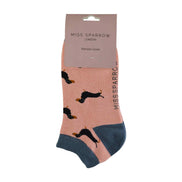 1 Pack Ladies Novelty Animal Themed Bamboo Trainer Socks
