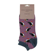 1 Pack Ladies Novelty Animal Themed Bamboo Trainer Socks