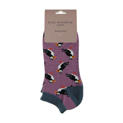 1 Pack Ladies Novelty Animal Themed Bamboo Trainer Socks