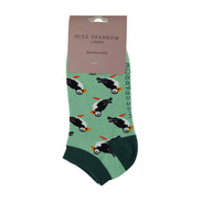1 Pack Ladies Novelty Animal Themed Bamboo Trainer Socks