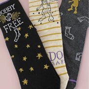 Ladies 3 Pack “Dobby Is Free” Harry Potter Socks