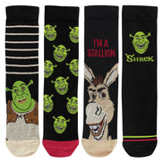 4 Pack Novelty Cotton Shrek Socks for Men and Women