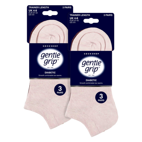 6 Pack Diabetic Trainer Socks for Women | Extra Wide Ankle Socks