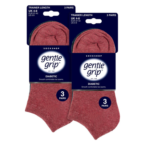 6 Pack Diabetic Trainer Socks for Women | Extra Wide Ankle Socks