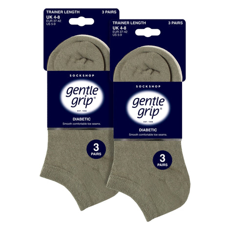 6 Pack Diabetic Trainer Socks for Women | Extra Wide Ankle Socks
