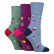 6 Pairs Ladies  NON ELASTIC Cotton Rich Wildlife Dogs Cats Patterned Socks