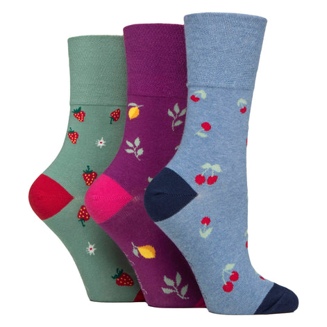 6 Pairs Ladies  NON ELASTIC Cotton Rich Wildlife Dogs Cats Patterned Socks