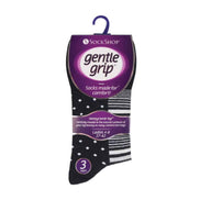 6 Pack Ladies Patterned Non Elastic Cotton Socks