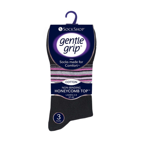 6 Pack Ladies Non Elastic Novelty Design Socks