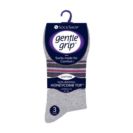 6 Pack Ladies Non Elastic Novelty Design Socks