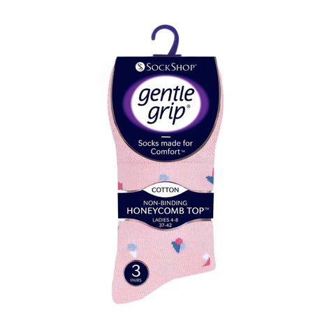 6 Pack Ladies Non Elastic Novelty Design Socks