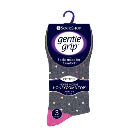 6 Pack Ladies Non Elastic Novelty Design Socks