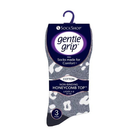 6 Pack Ladies Non Elastic Novelty Design Socks