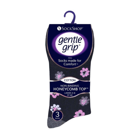 6 Pack Ladies Non Elastic Novelty Design Socks