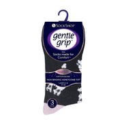 6 Pack Ladies Patterned Cotton Non Elastic Socks