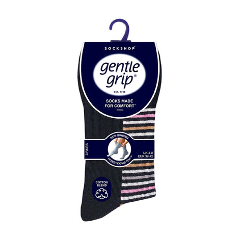 6 Pack Ladies Non Elastic Novelty Design Socks