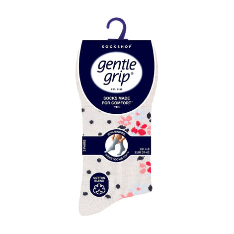 6 Pack Ladies Non Elastic Novelty Design Socks
