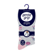6 Pack Ladies Patterned Cotton Non Elastic Socks