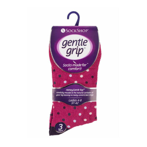 6 Pack Ladies Non Elastic Patterned Cotton Socks for Poor Circulation