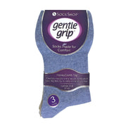 6 Pack Ladies Non Elastic Plain Coloured Cotton Socks