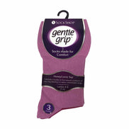 6 Pack Ladies Non Elastic Plain Coloured Cotton Socks