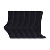 6 Pack Ladies Non Elastic Loose Top Bamboo Socks