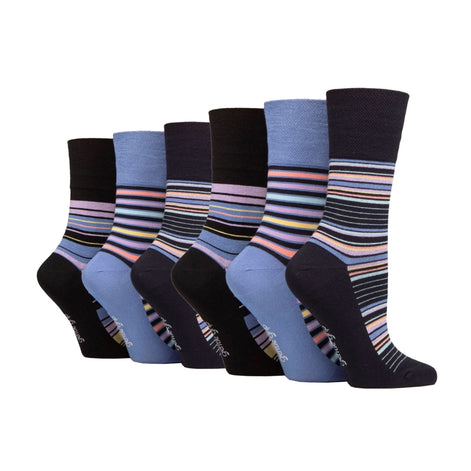 6 Pack Ladies Non Elastic Loose Top Bamboo Socks