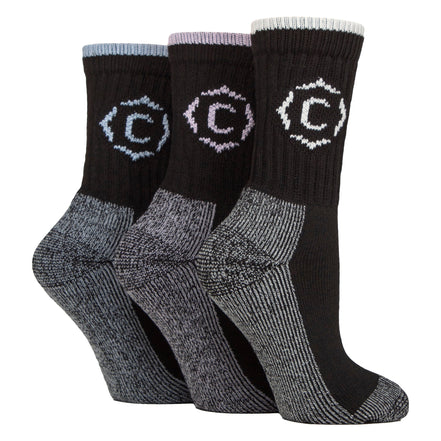 Ladies Heavy Duty Durable Cushioned Hiking Socks with Reinforced Heel & Toe