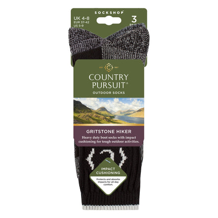 Ladies Heavy Duty Durable Cushioned Hiking Socks with Reinforced Heel & Toe