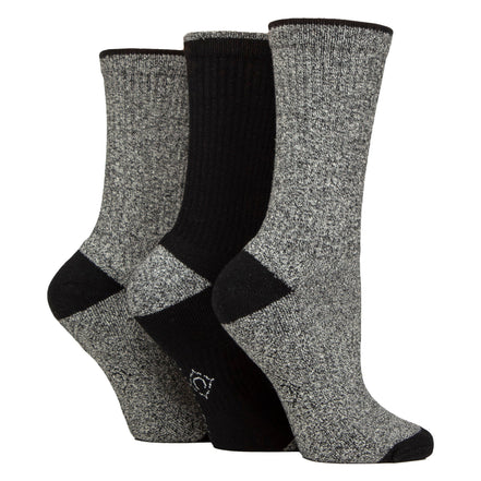 6 Pairs Ladies Water Repellent Midweight Outdoor Socks for Hiking & Walking