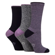 6 Pairs Ladies Water Repellent Midweight Outdoor Socks for Hiking & Walking