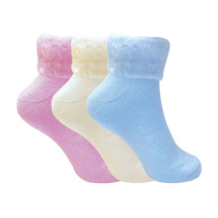 3 Pack Ladies Soft Warm Winter Bed Socks