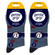 6 Pairs Mens  NON ELASTIC Cotton Rich Novelty Patterned Socks